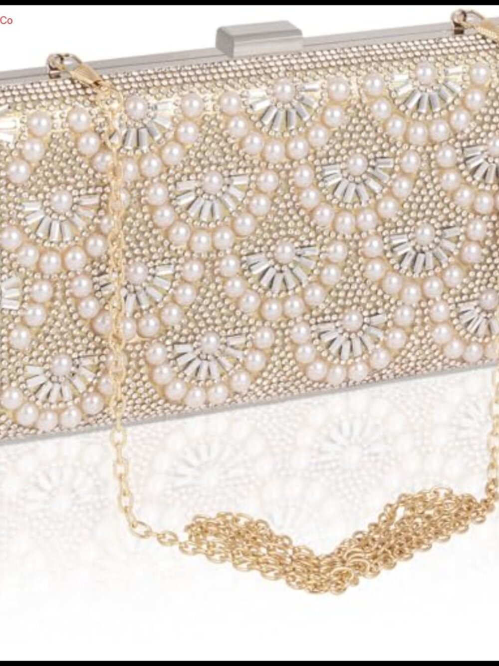 Rhinestone Metal Hardshell & Satin Clutch Evening Bag Wedding Formal